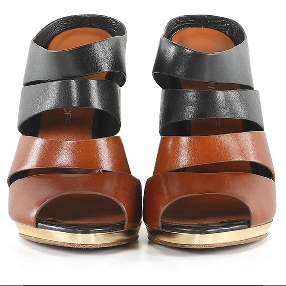 🛍️ Rebecca Minkoff Black/Brown Leather Rae Mules Multiple colors - Picture 2 of 9